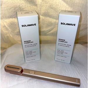 Solawave 4-in-1 red light wand starter kit (double serum!)